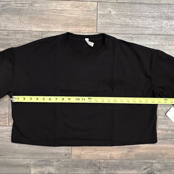 NWT FP Movement Sunny Set Black French Terry Cropped Sweatshirt & Shorts S Small - Picture 14 of 16